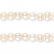 TQ Perles d’eau douce rond 9-10 mm Blanc naturel