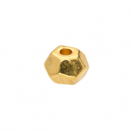 Perles en métal DQ hexagone Doré (sans nickel)
