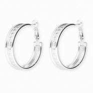 Boucles d'oreilles / créoles en acier Inox Silver
