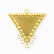 BY31&reg; Appr&ecirc;ts en acier Inox connecteur triangle avec 6 anneaux Dor&eacute;