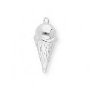 BY31&reg; Breloques en laiton Eco-brass glace Argent&eacute;