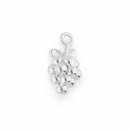 BY31&reg; Breloques en laiton Eco-brass &agrave; la main raisins Argent&eacute;
