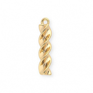 BY31&reg; Breloques en laiton Eco-brass p&acirc;tes (spirale) Dor&eacute;