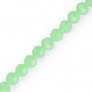 Perles &agrave; facettes rondes 8 mm Vert menthe