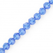 Perles &agrave; facettes rondes 10 mm Bleu ciel