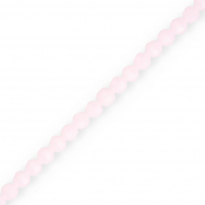 Perles &agrave; facettes rondes 4 mm Rose clair