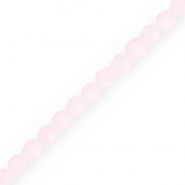 Perles &agrave; facettes rondes 6 mm Rose clair