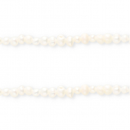 Perles d'eau douce imparfaites nugget Blanc naturel