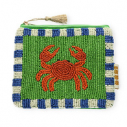 BY31® Trousse crabe Vert-orange brûlée-bleu-blanc-doré