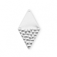 Breloques en acier Inox losange Argenté
