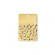 Breloques en acier Inox rectangle Doré