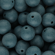 DQ Perles acryliques 16 mm Bleu p&eacute;trole