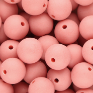 DQ Perles acryliques 16 mm Rouge corail