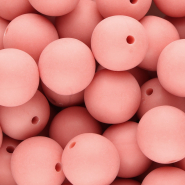 DQ Perles acryliques 18 mm Rouge corail