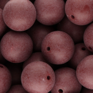 DQ Perles acryliques 20 mm Rouge bordeaux