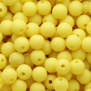 DQ Perles acryliques 10 mm Jaune soleil