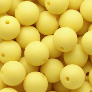 DQ Perles acryliques 16 mm Jaune soleil