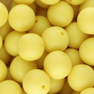 DQ Perles acryliques 18 mm Jaune soleil