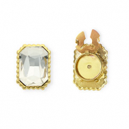 Cache-boutons rectangle facett&eacute;es Dor&eacute;-cristal