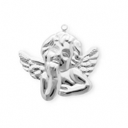 Breloques en acier Inox ange Argenté