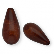 Perles Super Polaris Elements en forme de goutte shiny Marron cuivré