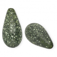 Perles Polaris Elements en forme de goutte Paipolas Vert olive
