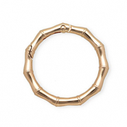 Apprêts anneau porte-clés mousqueton anneau effet bambou Doré