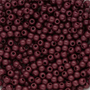 DQ Perles acryliques 4 mm brillant Rouge acajou