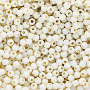DQ Perles acryliques 4 mm brillant Blanc cass&eacute;