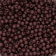 DQ Perles acryliques 4 mm brillant Marron fonc&eacute;