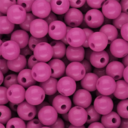 DQ Perles acryliques 8 mm brillant Magenta