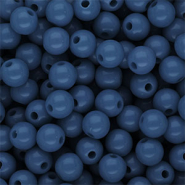 DQ Perles acryliques 8 mm brillant Bleu sarcelle