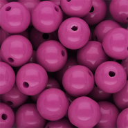 DQ Perles acryliques 12 mm brillant Magenta