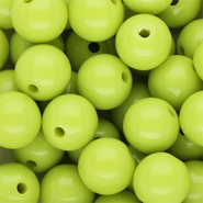 DQ Perles acryliques 14 mm brillant Vert lime