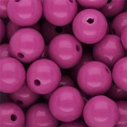 DQ Perles acryliques 14 mm brillant Magenta