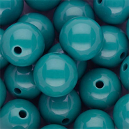 DQ Perles acryliques 16 mm brillant Turquoise