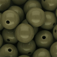 DQ Perles acryliques 16 mm brillant Vert arm&eacute;e