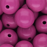 DQ Perles acryliques 18 mm brillant Magenta