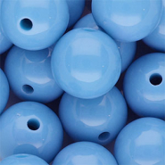 DQ Perles acryliques 18 mm brillant Bleu