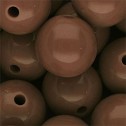 DQ Perles acryliques 20 mm brillant Marron