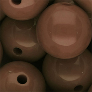 DQ Perles acryliques 25 mm brillant Marron