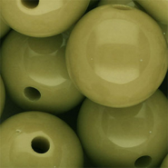 DQ Perles acryliques 25 mm brillant Vert olive