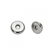 Perles acryliques rondelle Argenté