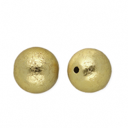 Perles acryliques 14 mm rond Doré