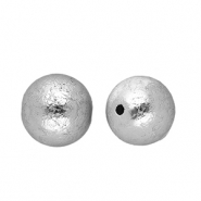 Perles acryliques 14 mm rond Argenté