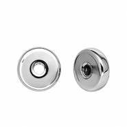 Perles acryliques rondelle Argenté