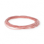 Cuir rond&nbsp;1&nbsp;mm Rose clair