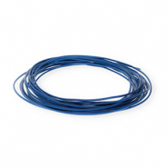 Cuir rond&nbsp;1,5&nbsp;mm Bleu fonc&eacute;