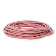 Cuir rond&nbsp;3&nbsp;mm Rose clair