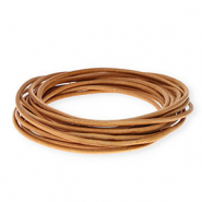 Cuir rond&nbsp;3&nbsp;mm Marron clair
